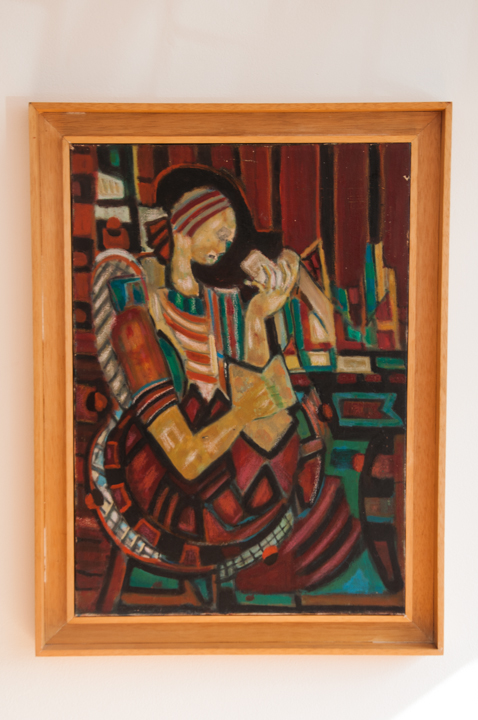 'Mujer con naipes', Arthur Tashko.