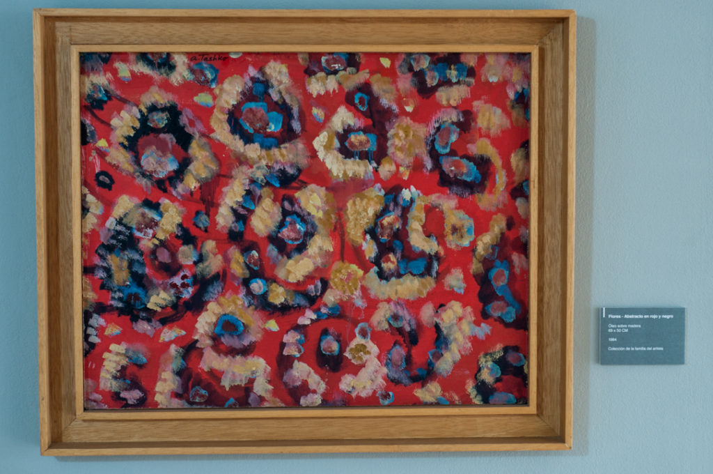 'Flores - Abstracto en rojo y negro', Arthur Tashko.