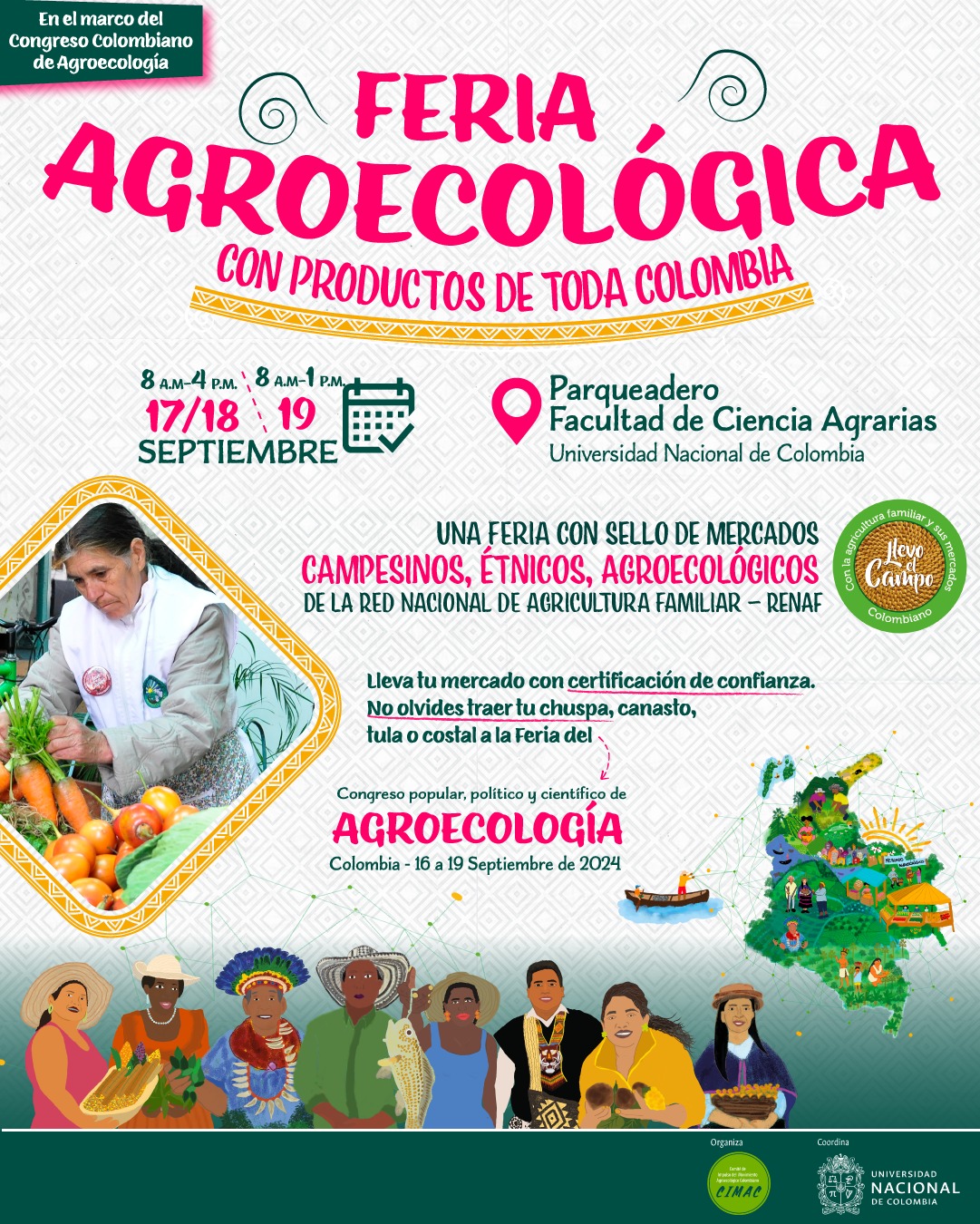 Compra mercado colombiano en la Feria Agroecológica campesina y étnica ...