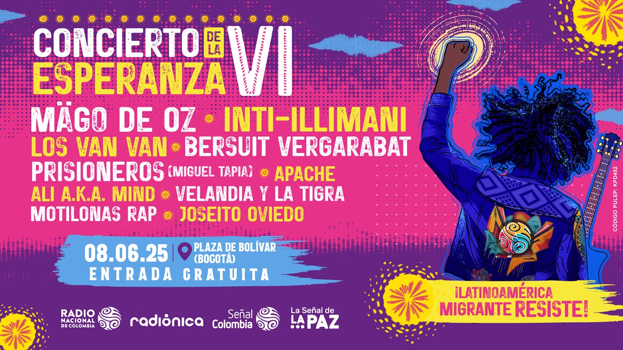 Esta será la sexta versión del Concierto de la Esperanza que se realizará en Colombia.