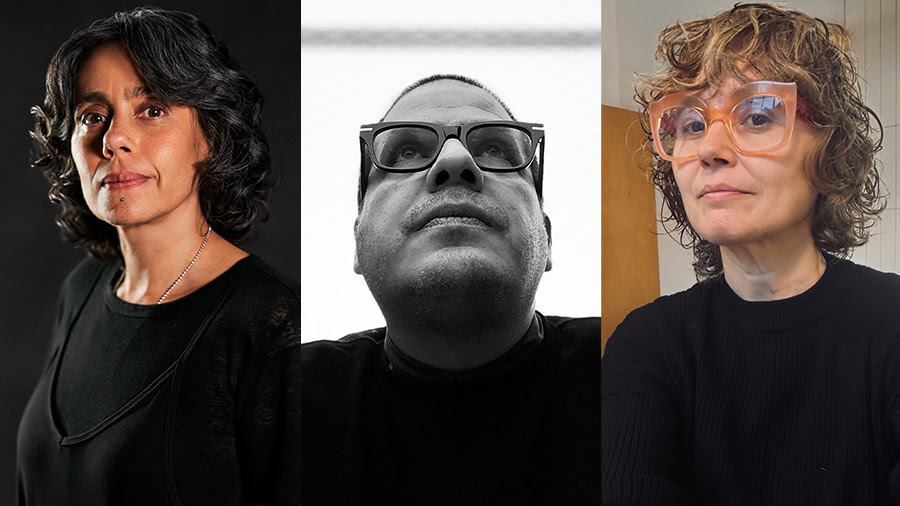 María Battaglia, Carlos Y. Jacques y Bárbara Enríquez