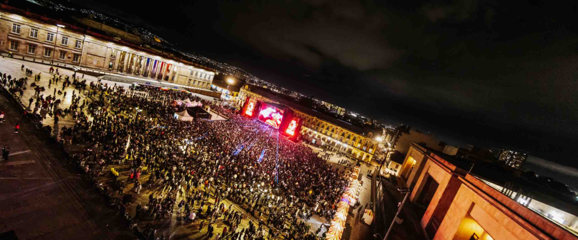 Monumentum 2026,  la Plaza de Bolívar se convierte en una gran pista de baile electrónica